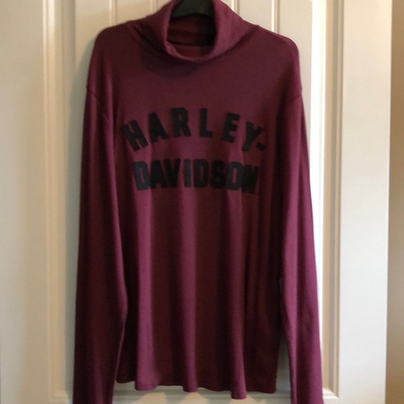 Harley-Davidson Ribbed Knit Turtleneck Sweater - Picture 3 of 9